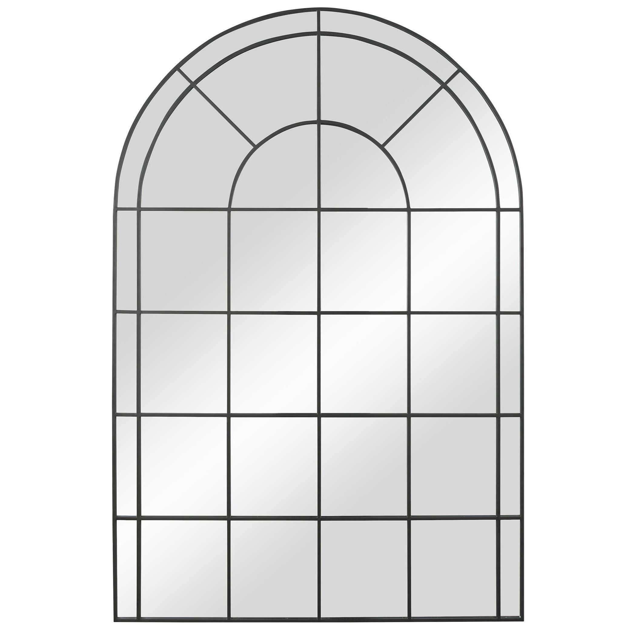 Uttermost Arched Mirrors 09698 Grantola Black Arch Iron Mirror Corner